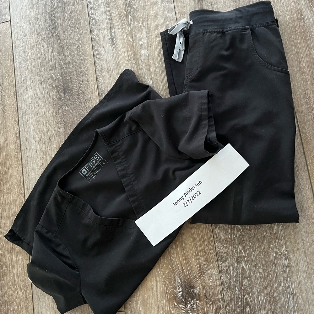 Figs Scrubs Black